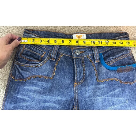 NWT Vintage Antik Denim Jeans Women's Sz 28 Y2K Bootcut Flare Hippie Embroidered - Picture 11 of 15